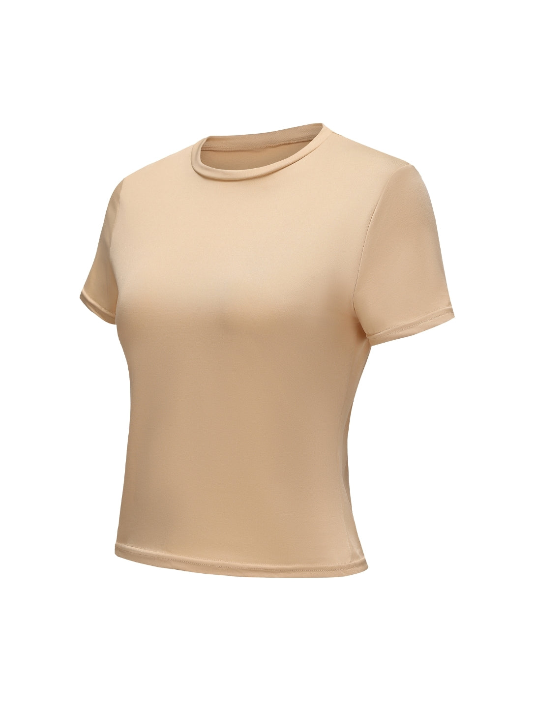 Top met korte mouwen en ronde hals