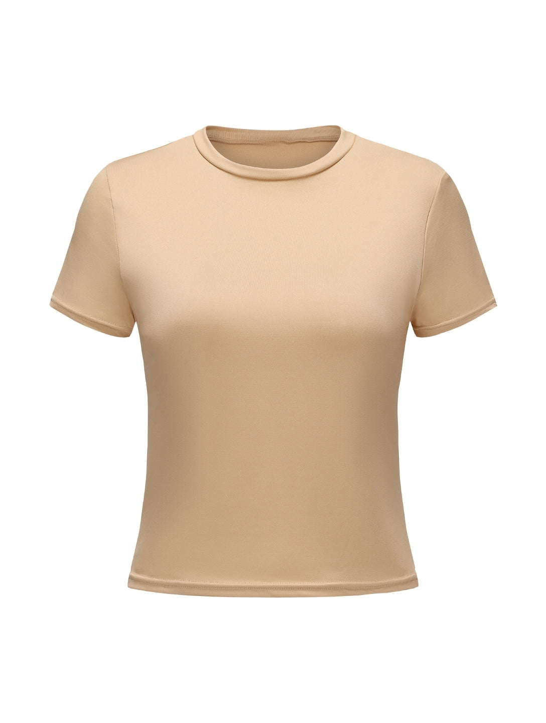 Top met korte mouwen en ronde hals