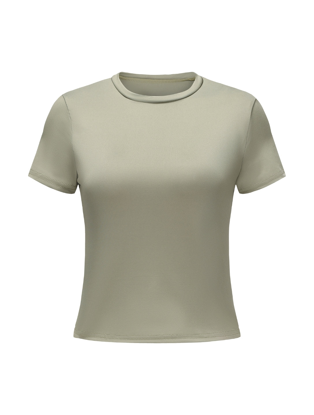 Top met korte mouwen en ronde hals