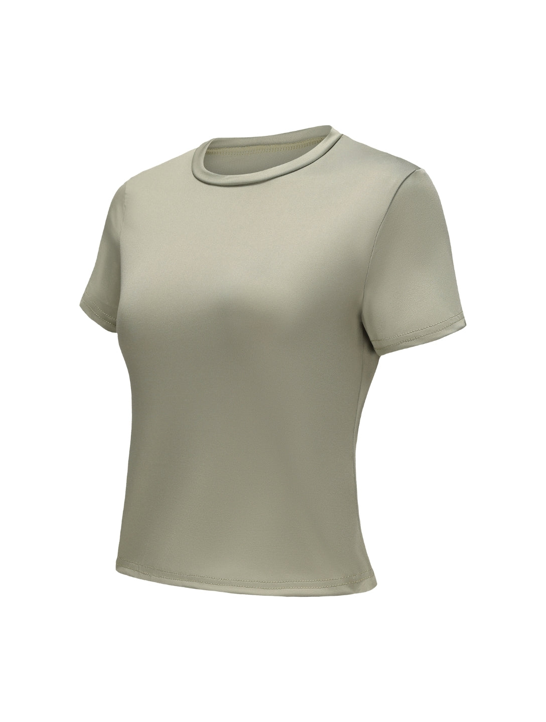 Short Sleeve Crew Neck Top - HeyShape