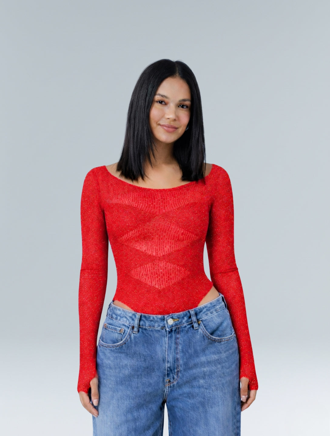 Het Stardust Mesh Bodysuit