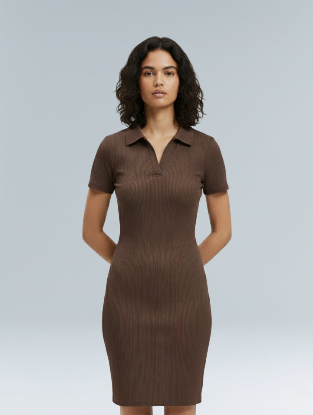 Robe Mini Bodycon Côtelée