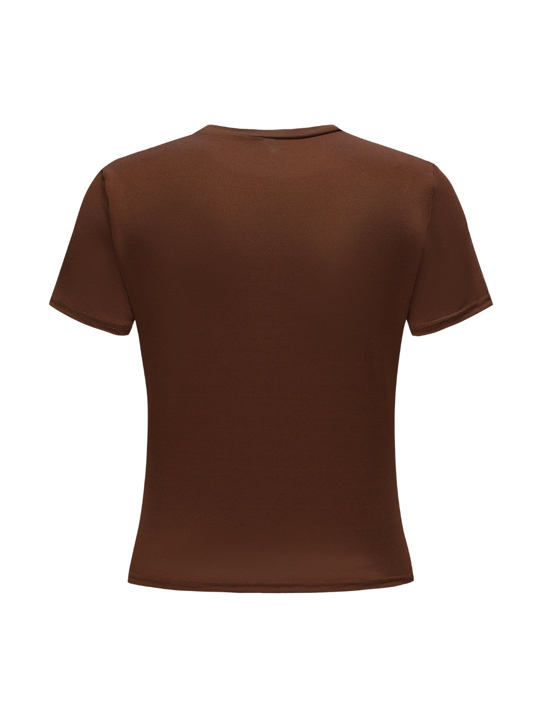 Top met korte mouwen en ronde hals