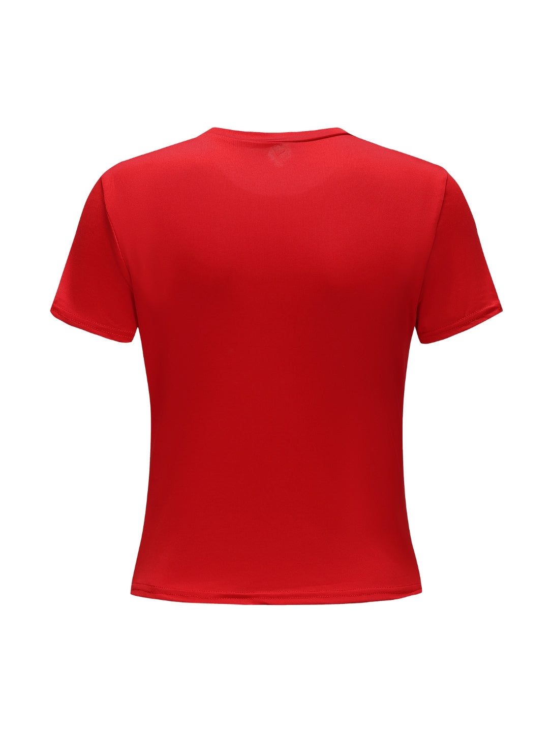 Short Sleeve Crew Neck Top - HeyShape