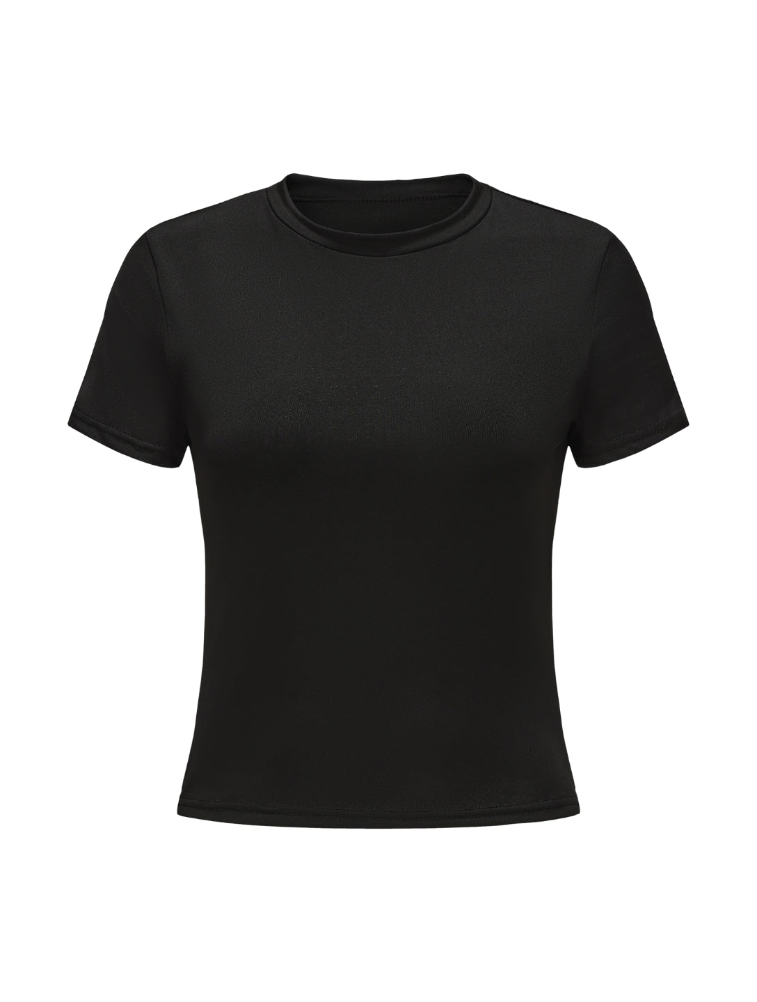 Top met korte mouwen en ronde hals