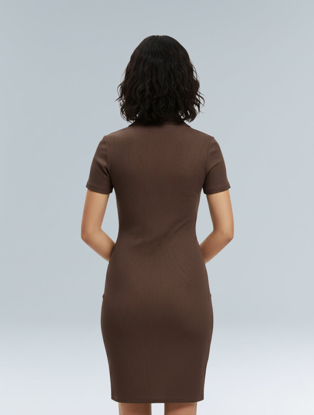 Robe Mini Bodycon Côtelée