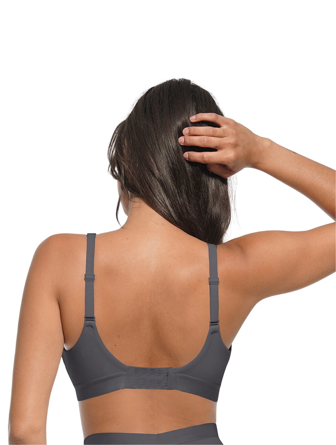 Deep V-Neck Ribbed Bralette