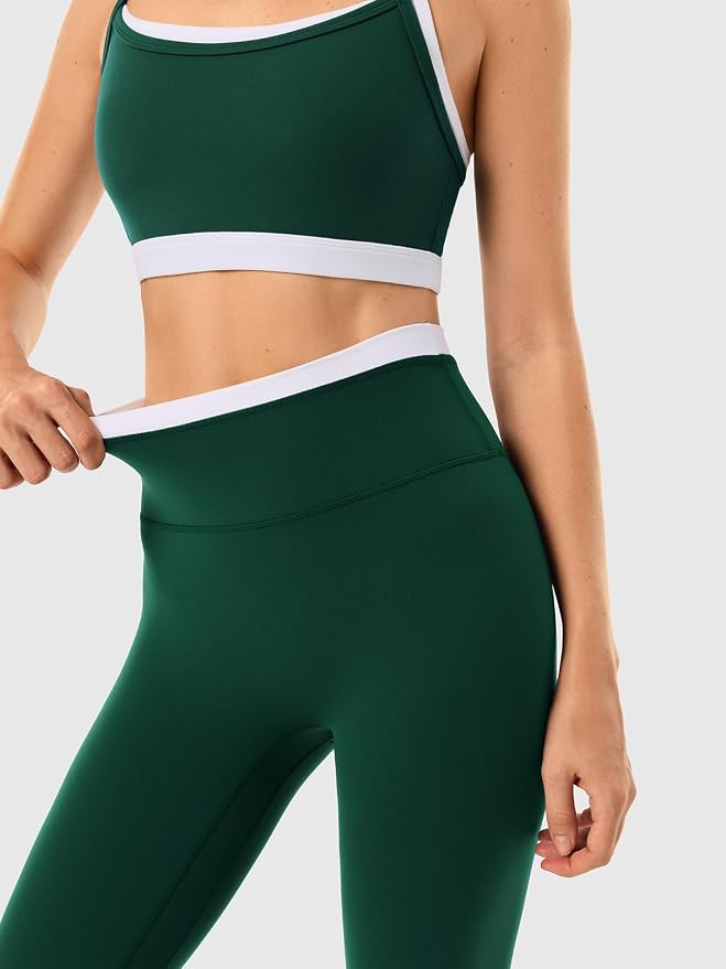 High Waisted Seamless Leggings & Double Layer Sports Bra
