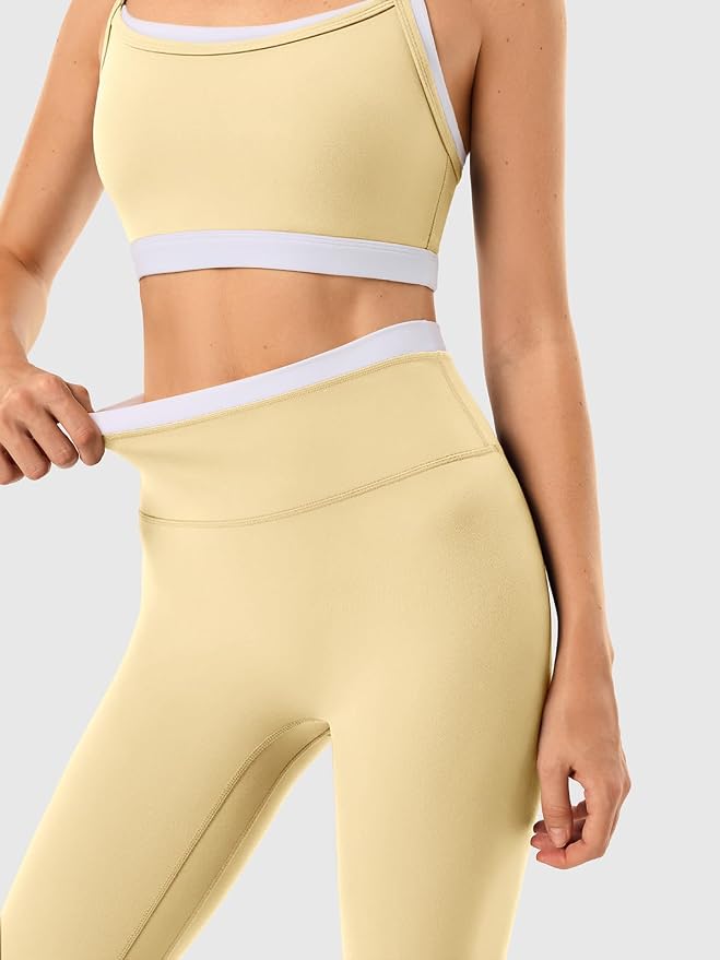 High Waisted Seamless Leggings & Double Layer Sports Bra