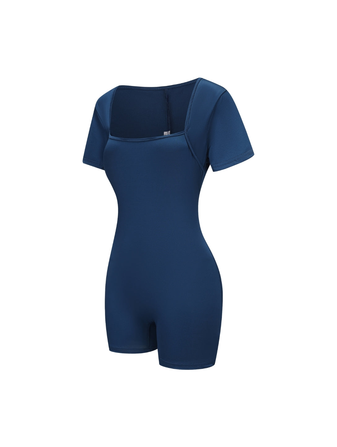 Square Neck Short Sleeve Jumpsuit - HeyShape