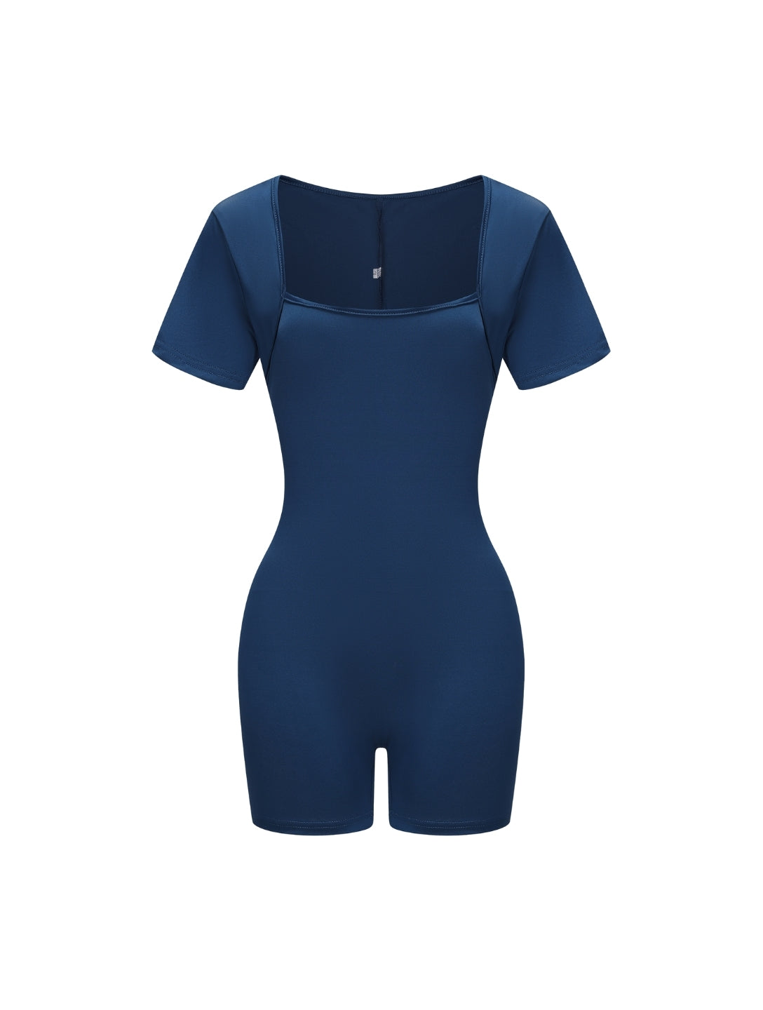Square Neck Short Sleeve Jumpsuit - HeyShape