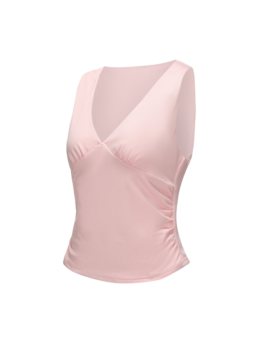 V-hals gerimpeld topje