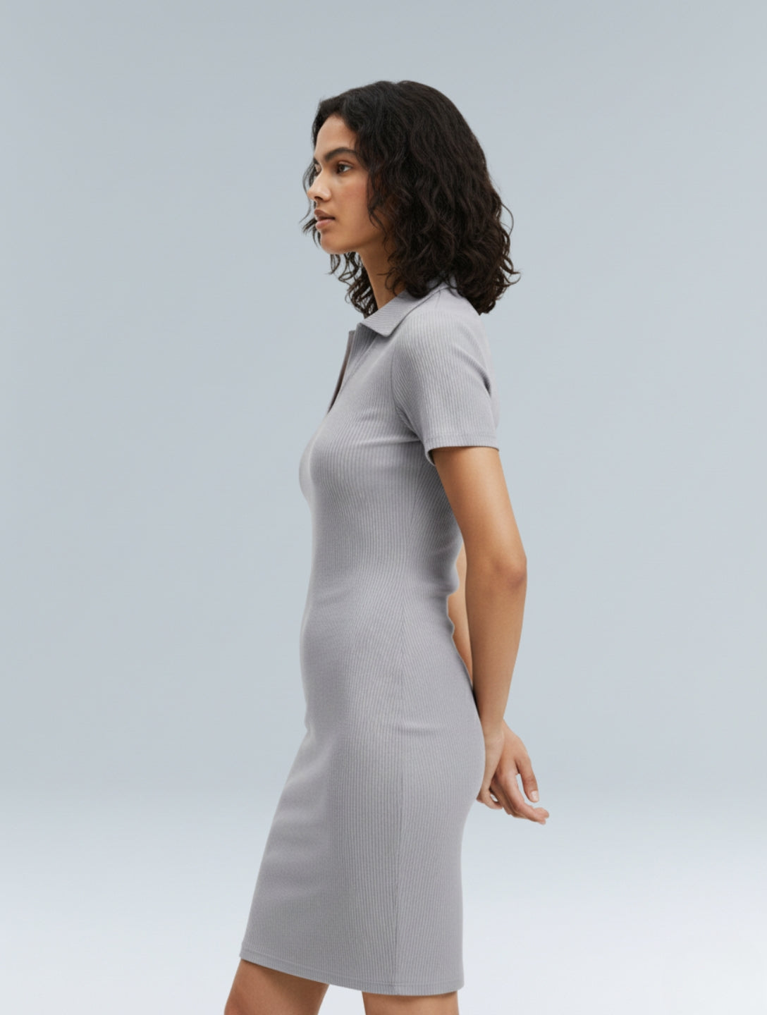 Robe Mini Bodycon Côtelée