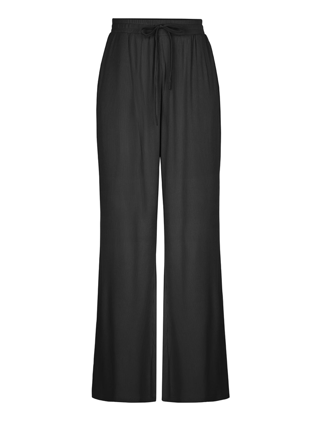 Wide Leg Ribbed Lounge Pants - HeyShape