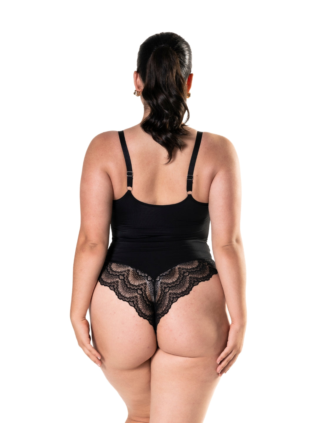 Half Laced Bodysuit - HeyShape