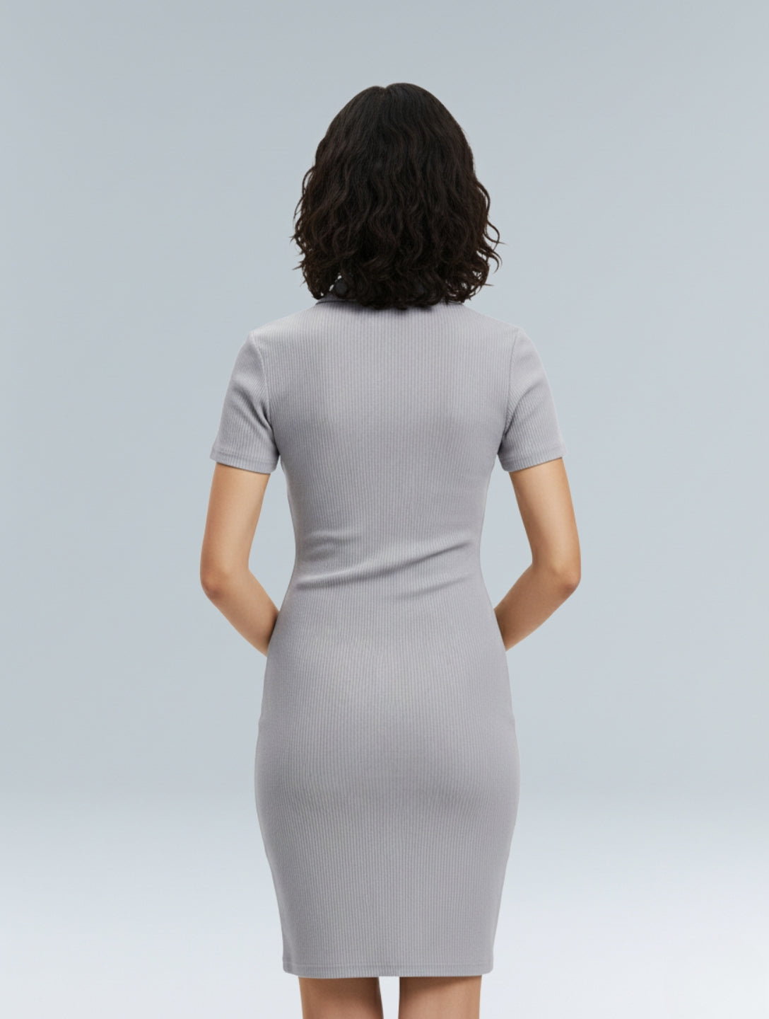 Robe Mini Bodycon Côtelée
