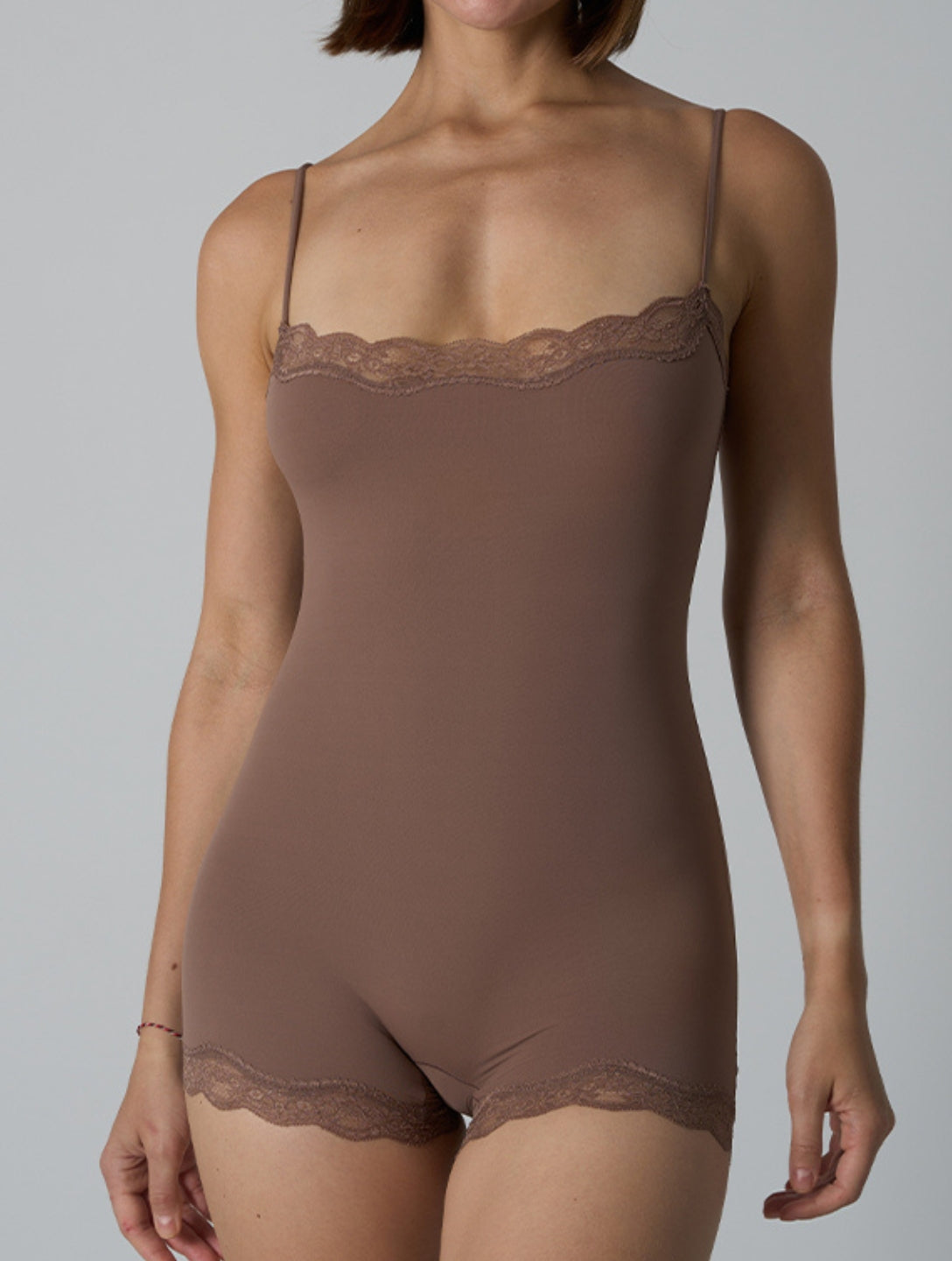 The Smooth Lace Romper - HeyShape