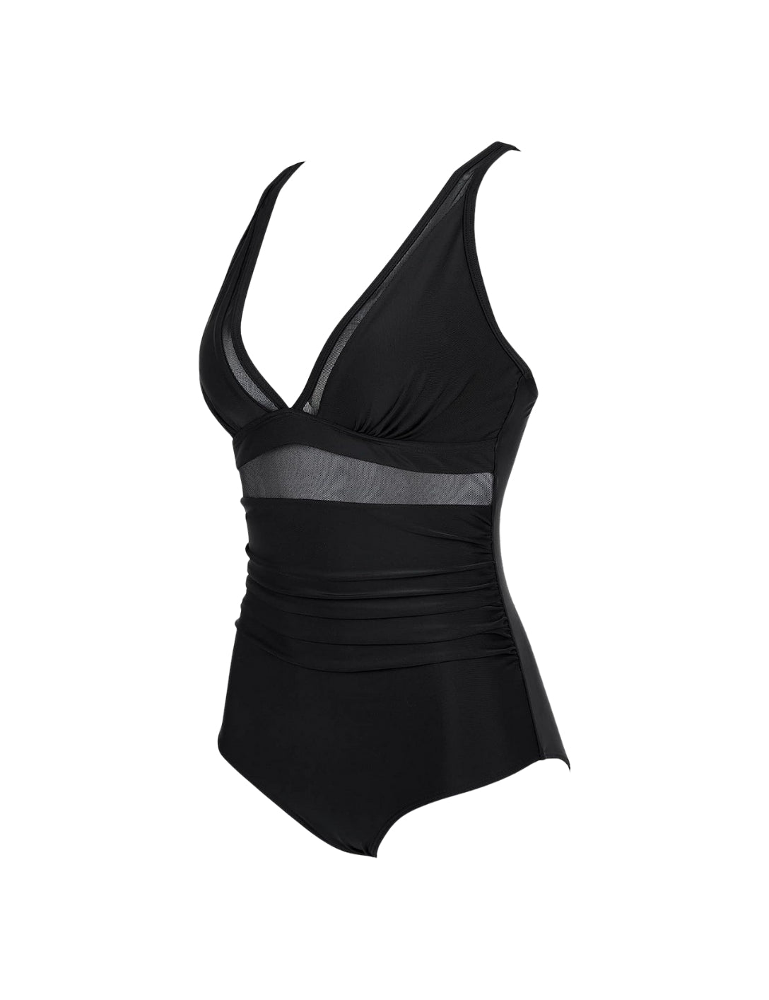 The Sculpting V-Neck Mesh Suit - HeyShape