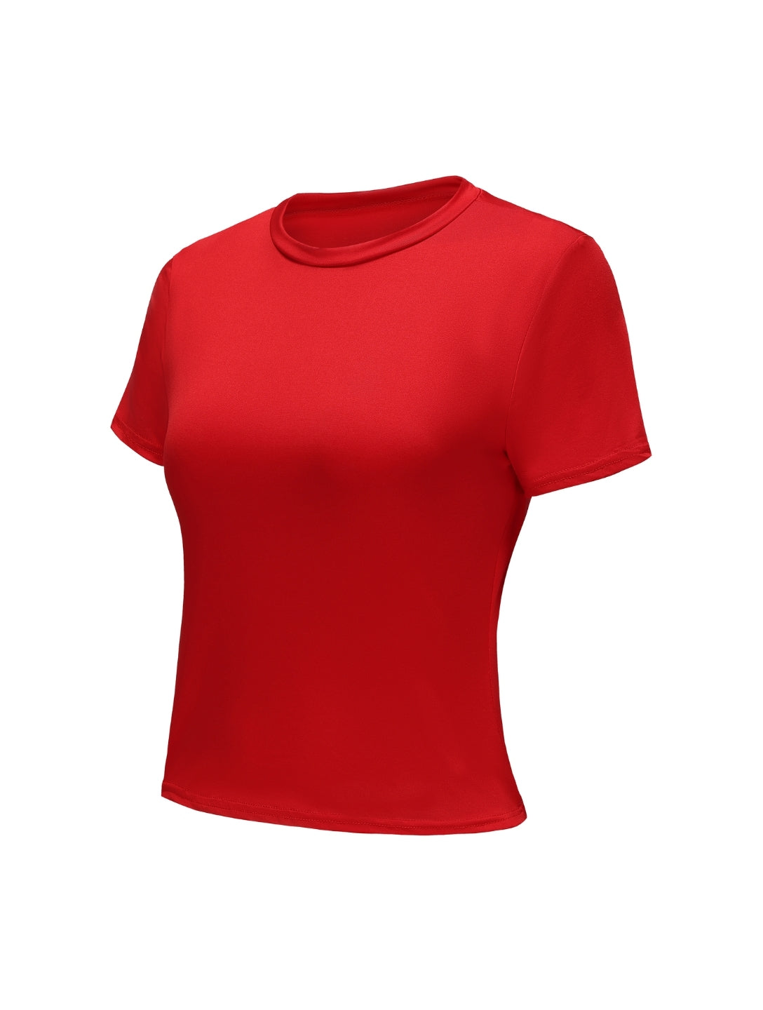 Short Sleeve Crew Neck Top - HeyShape