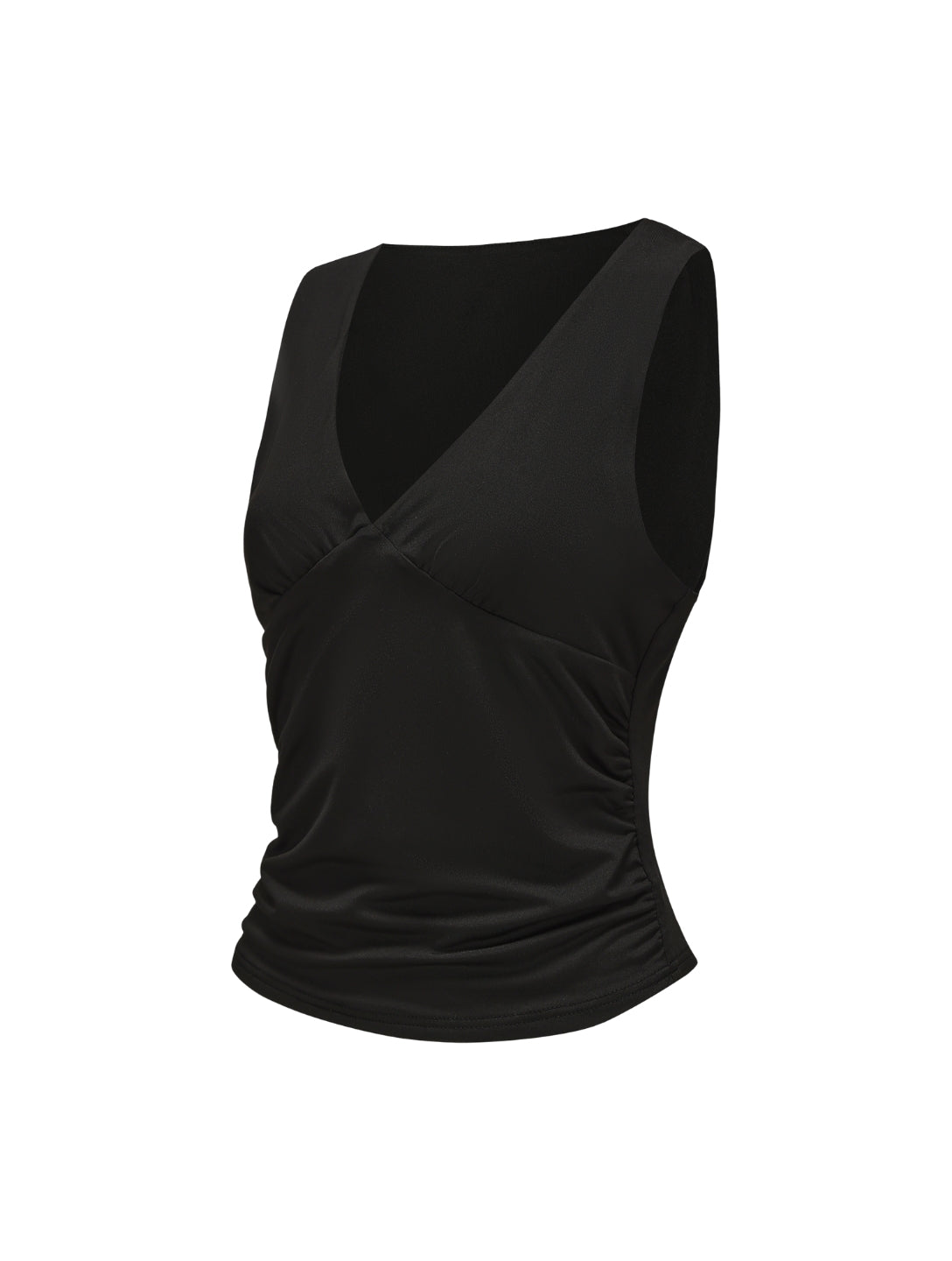 V-hals gerimpeld topje