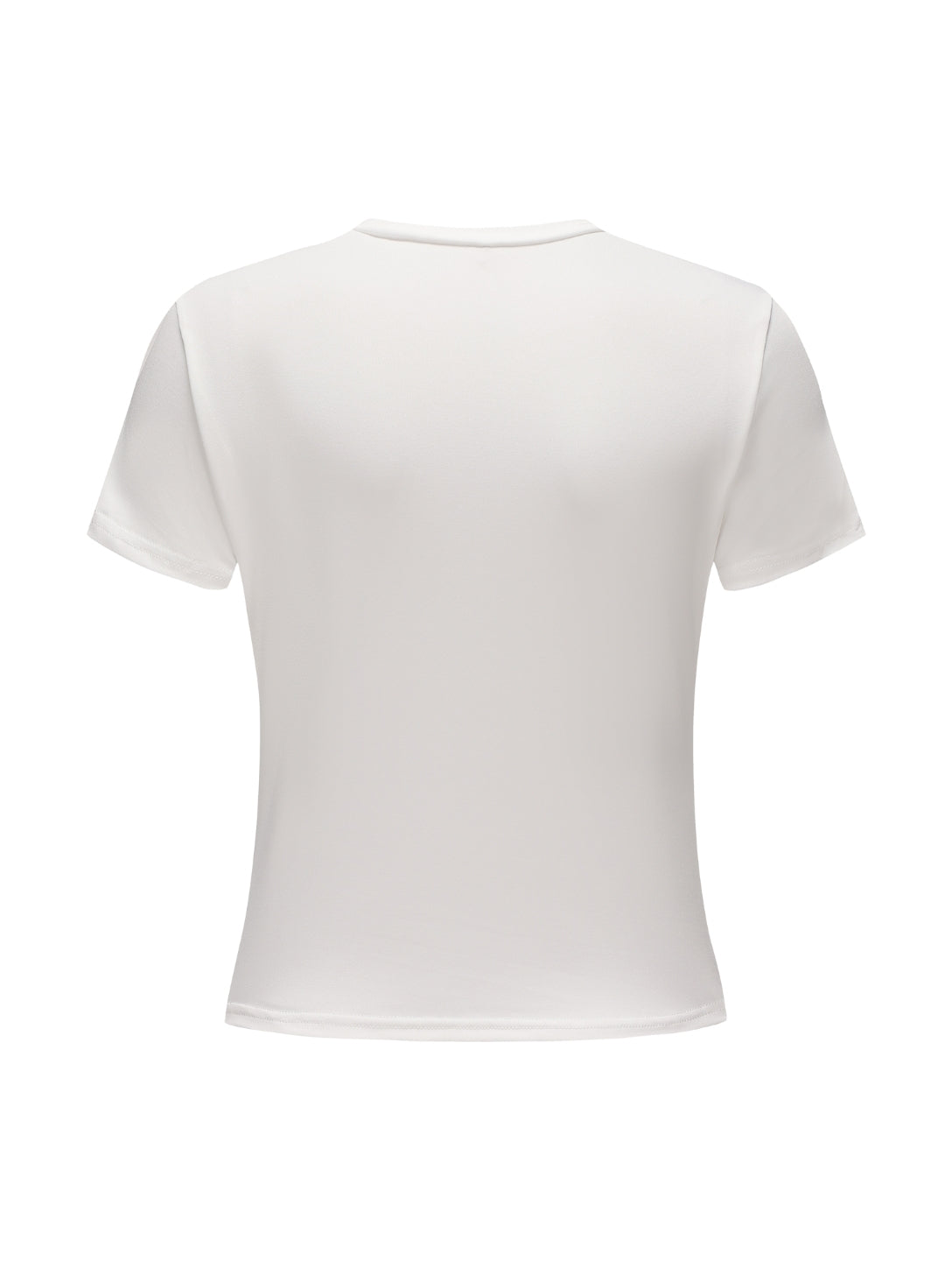 Top met korte mouwen en ronde hals