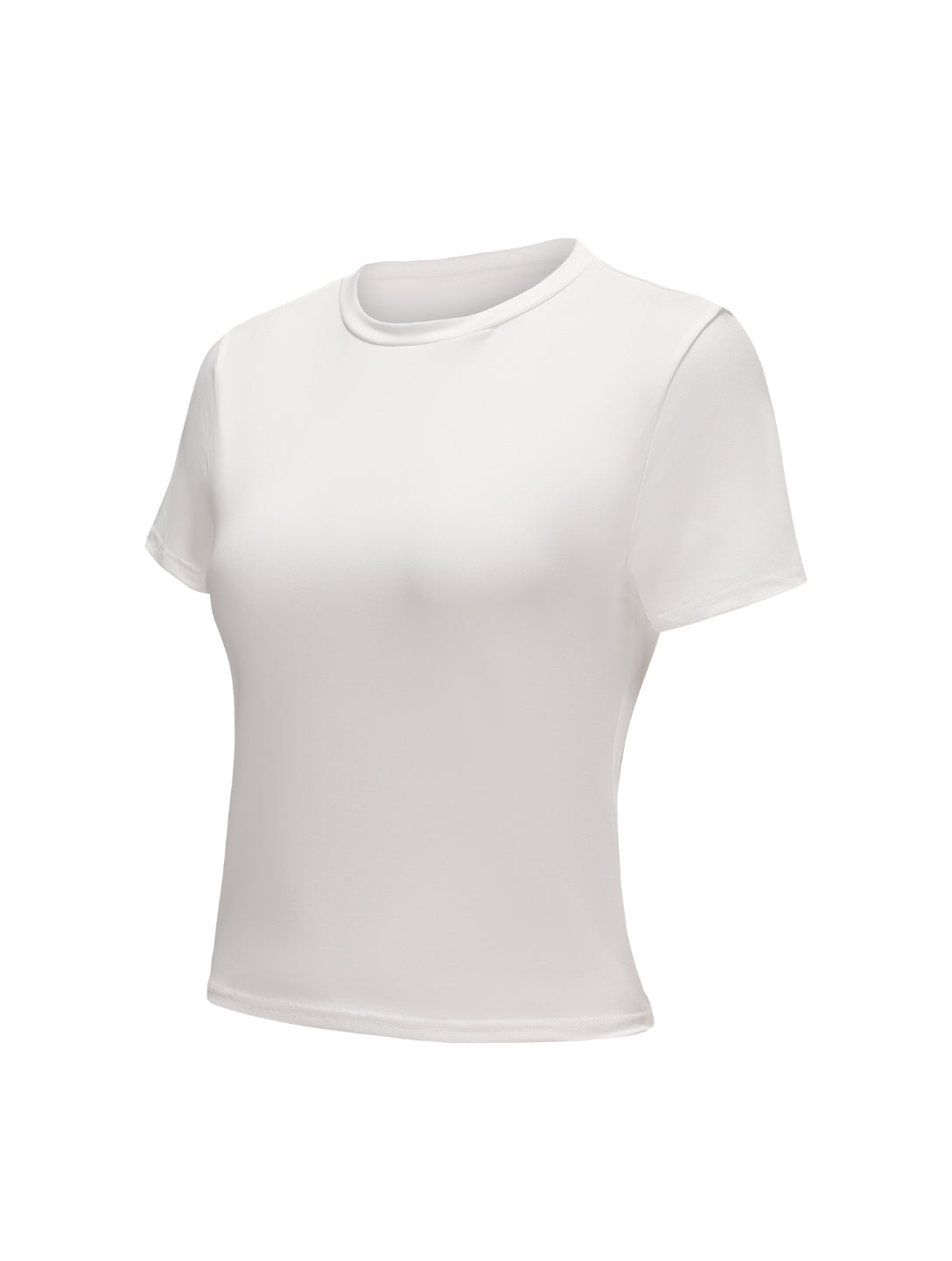 Top met korte mouwen en ronde hals