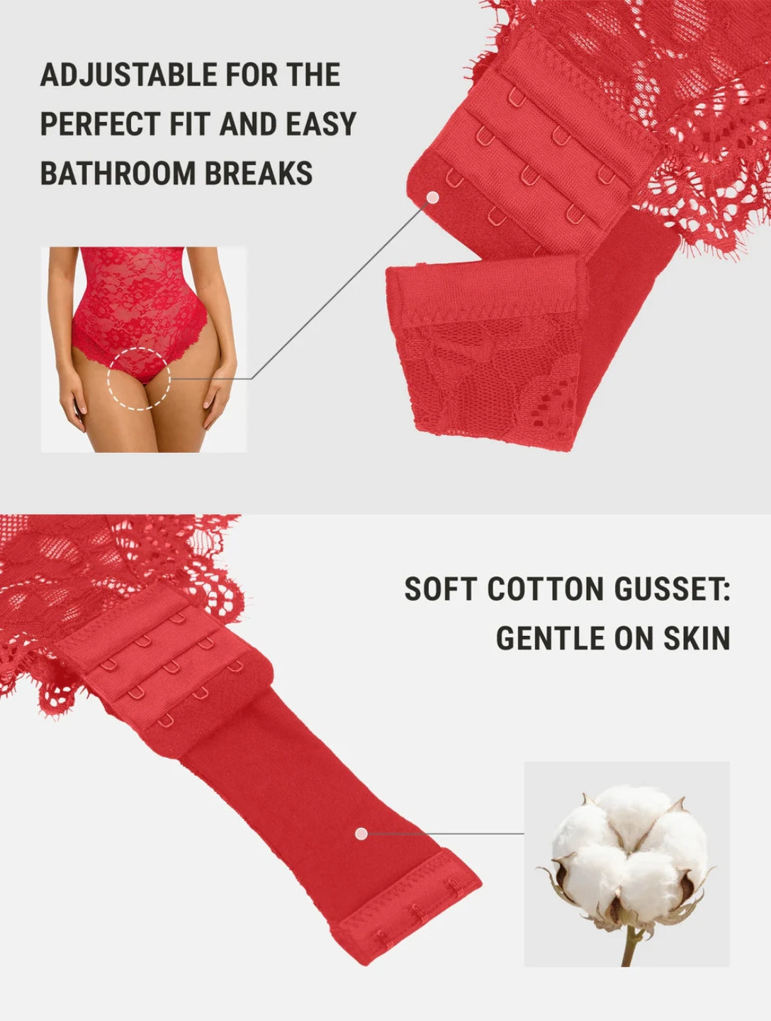 Shapewear-Body mit Spitze