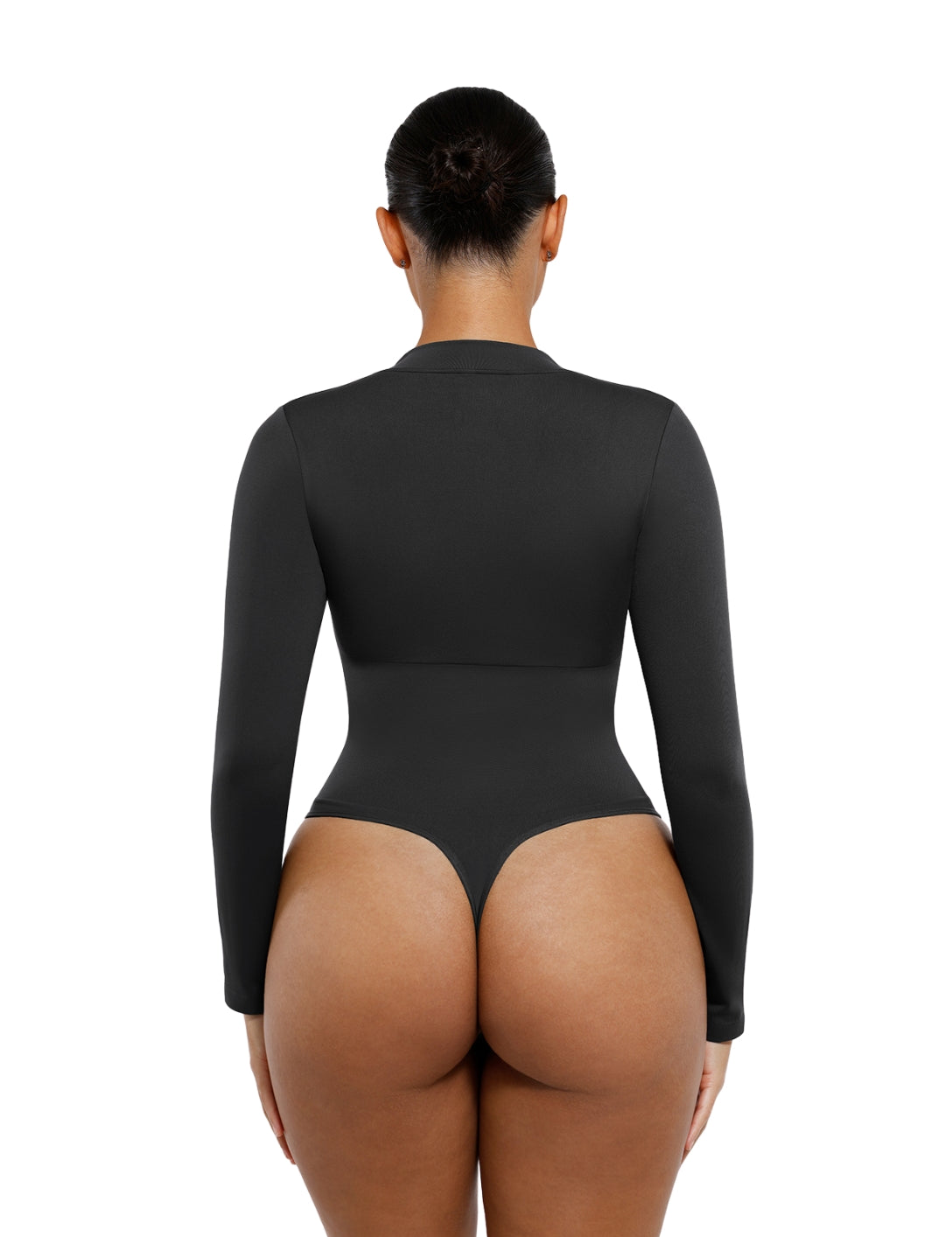 The Deep V Zip Bodysuit - HeyShape