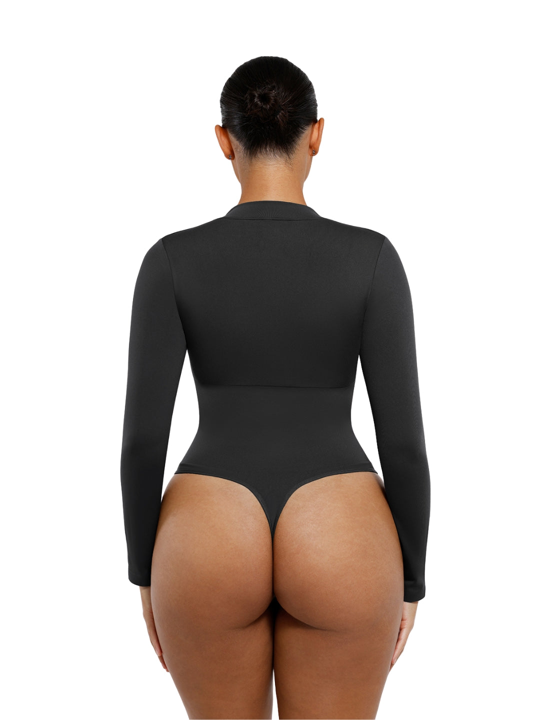 The Deep V Zip Bodysuit - HeyShape