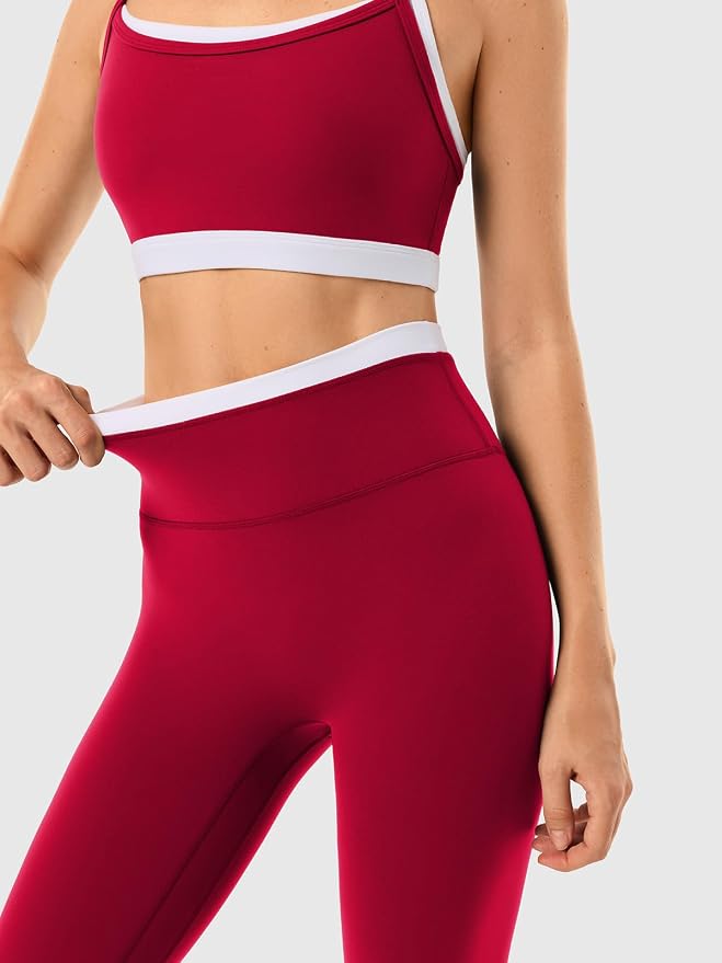High Waisted Seamless Leggings & Double Layer Sports Bra