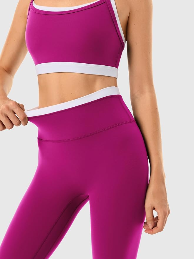 High Waisted Seamless Leggings & Double Layer Sports Bra