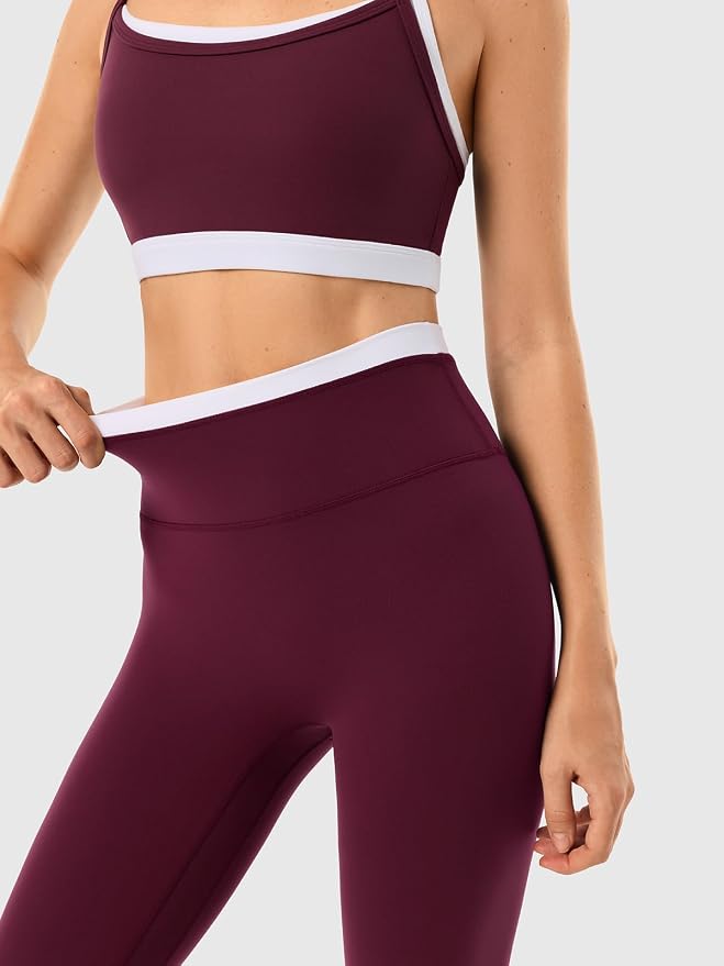 High Waisted Seamless Leggings & Double Layer Sports Bra