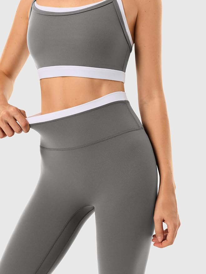 High Waisted Seamless Leggings & Double Layer Sports Bra