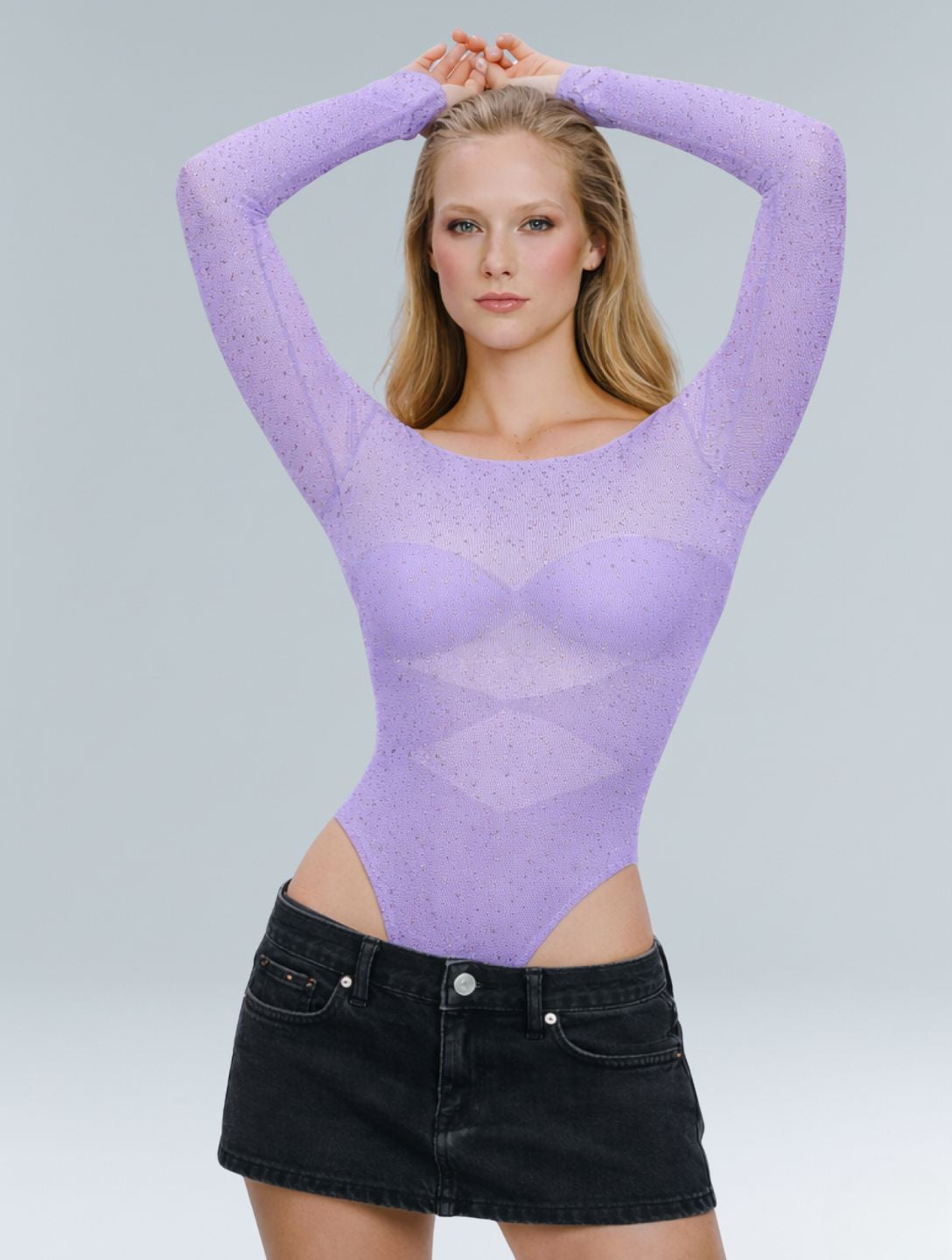 The Stardust Mesh Bodysuit - HeyShape