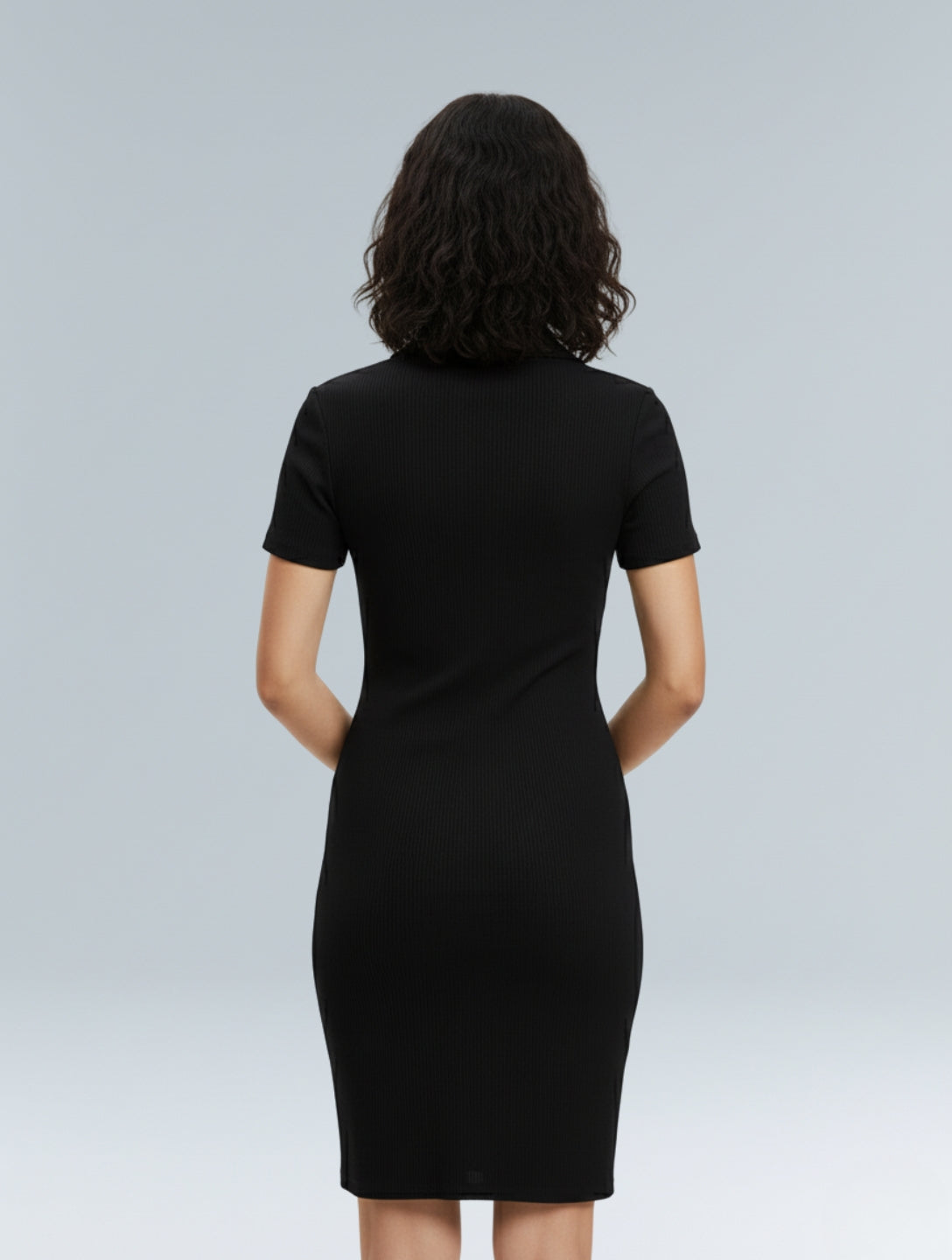 Robe Mini Bodycon Côtelée