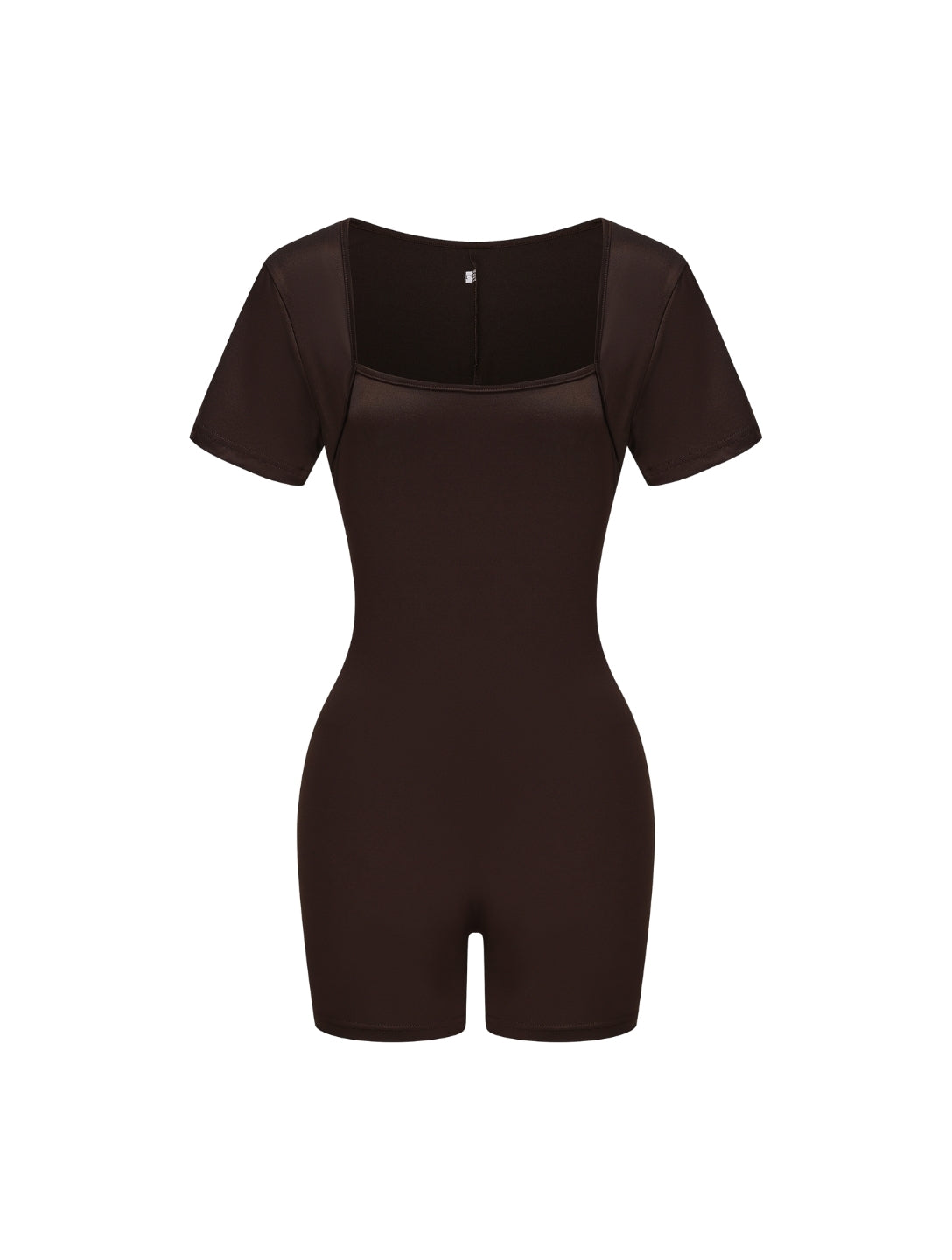 Square Neck Short Sleeve Jumpsuit - HeyShape
