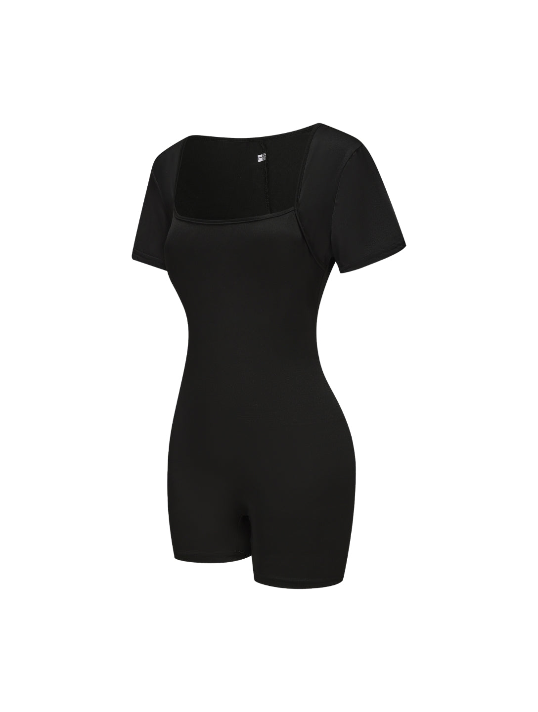 Square Neck Short Sleeve Jumpsuit - HeyShape