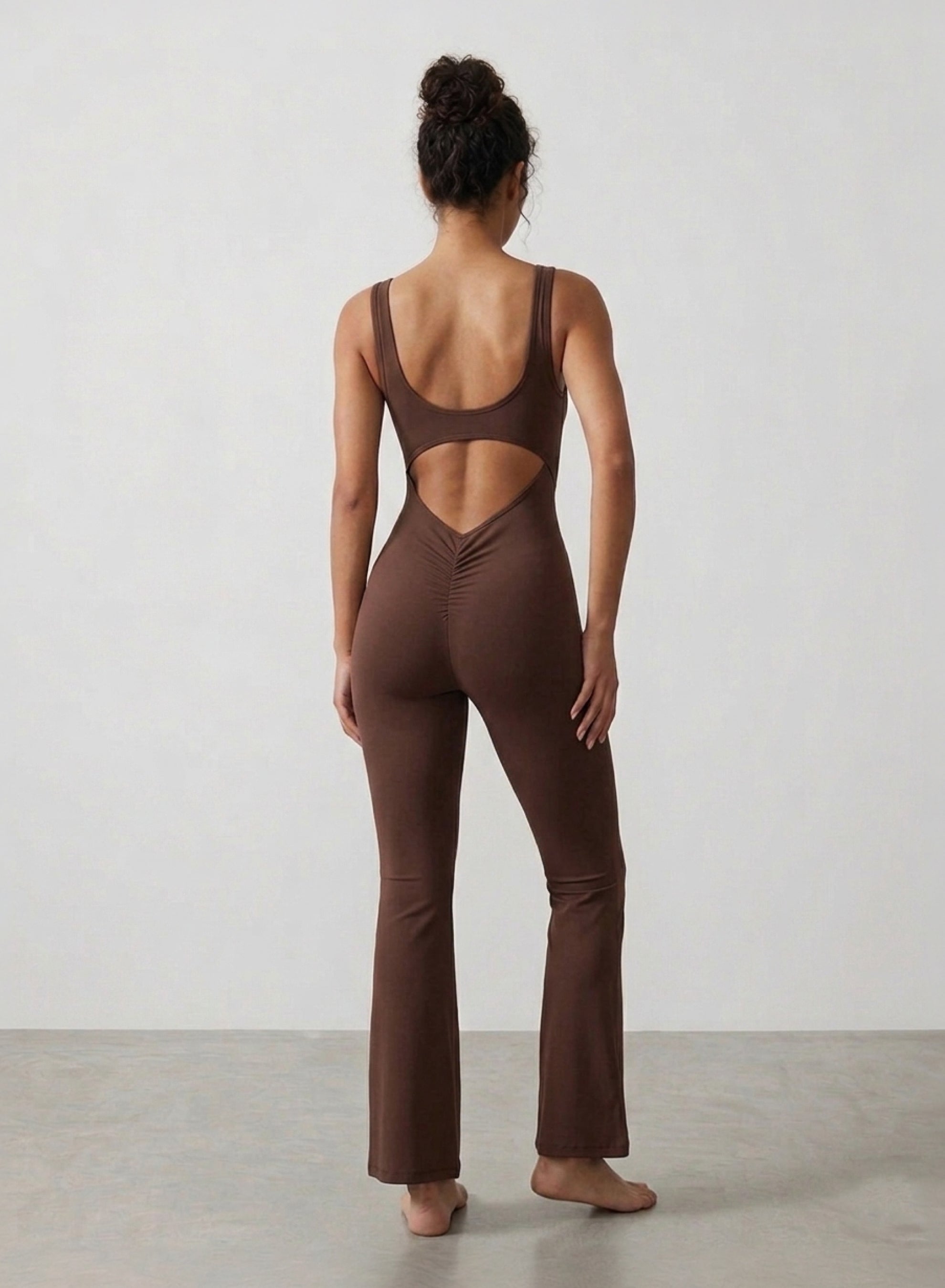 Flared Sports Jumpsuit - HeyShape