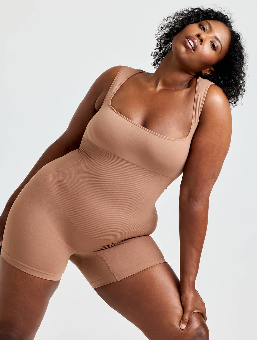 Shapewear-Jumpsuit mit Carré-Ausschnitt