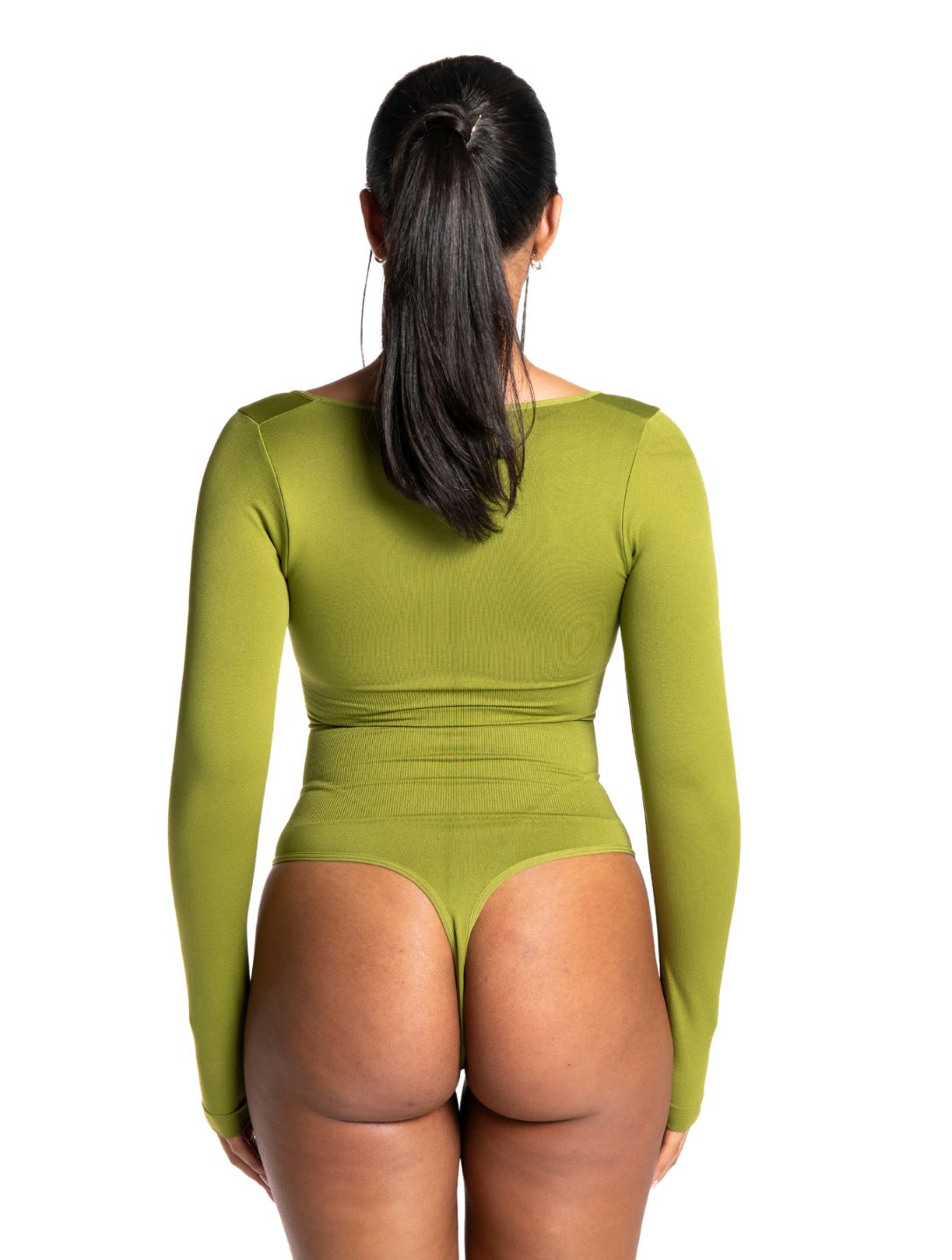 Long Sleeve Thong Bodysuit - HeyShape
