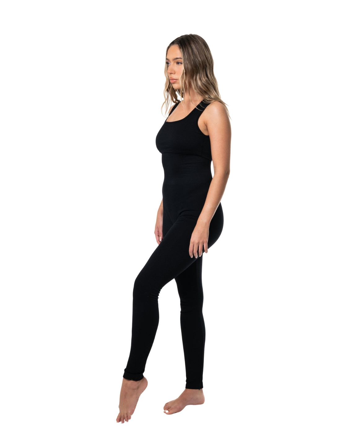 Jumpsuit med tank-top i ét stykke