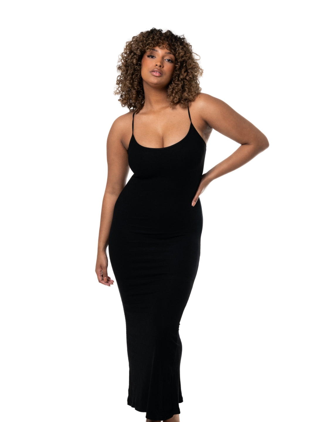 Shapewear-Slip-Maxikleid