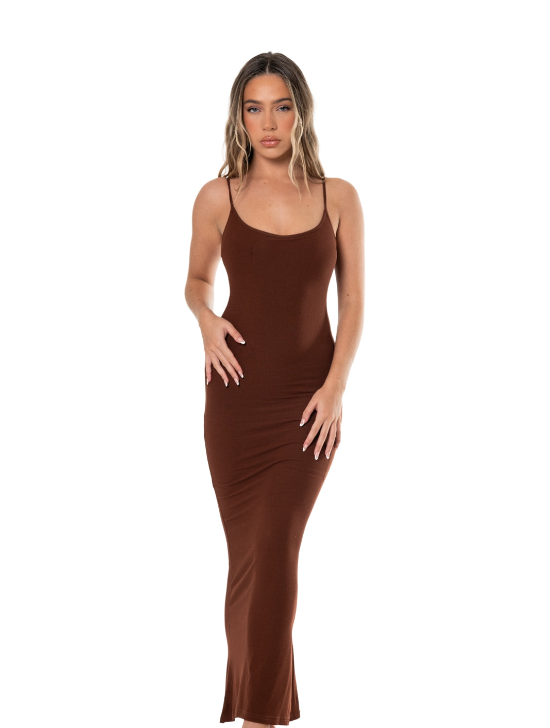 Shapewear-Slip-Maxikleid