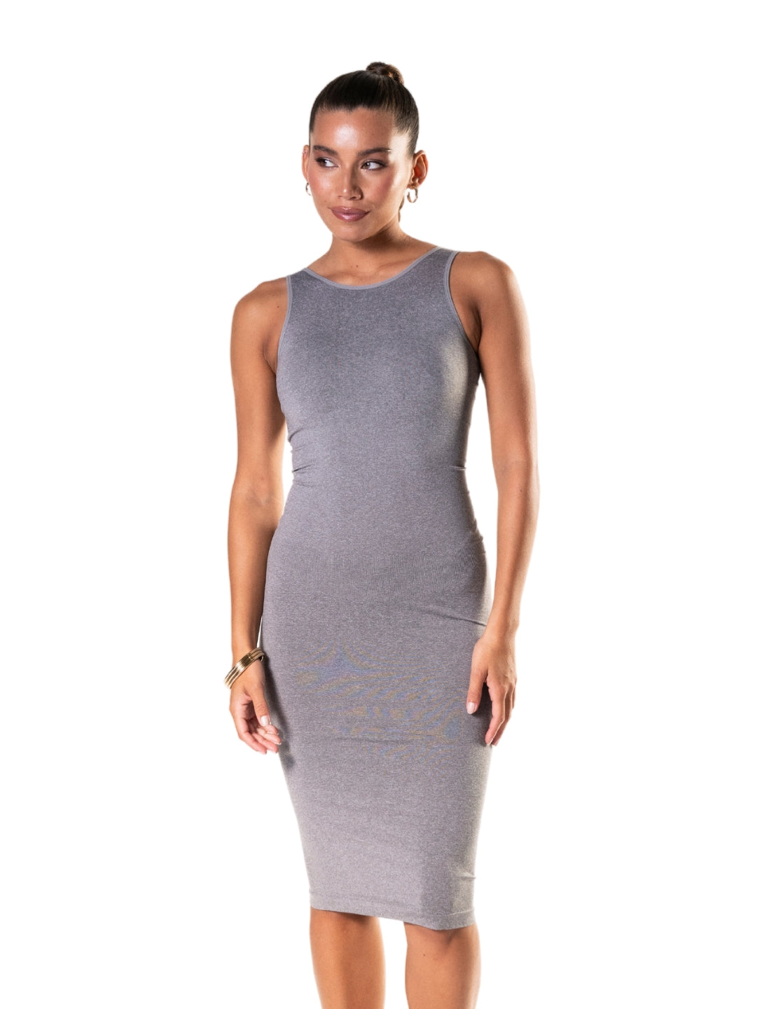 Sleeveless Shapewear Maxi Dress - HeyShape